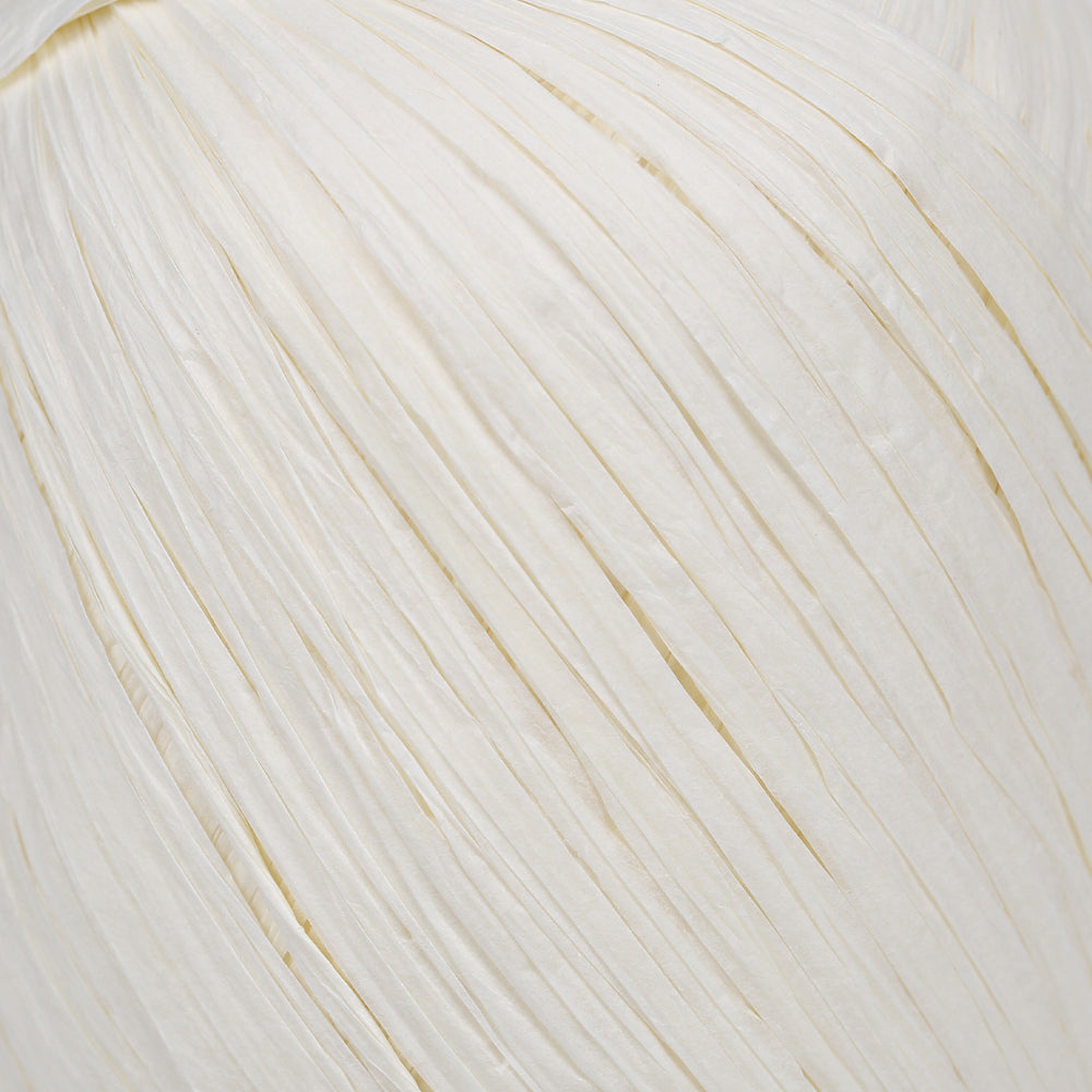Iplix Natural Raffia Paper Yarn ,Cream - 8