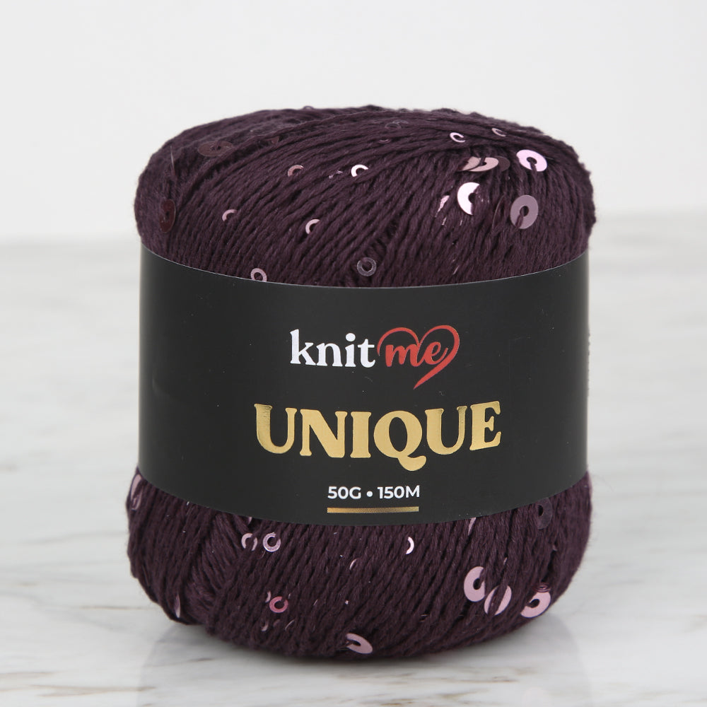 Knitme UNIQUE Hand Knitting Yarn ,Eggplant Purple 1