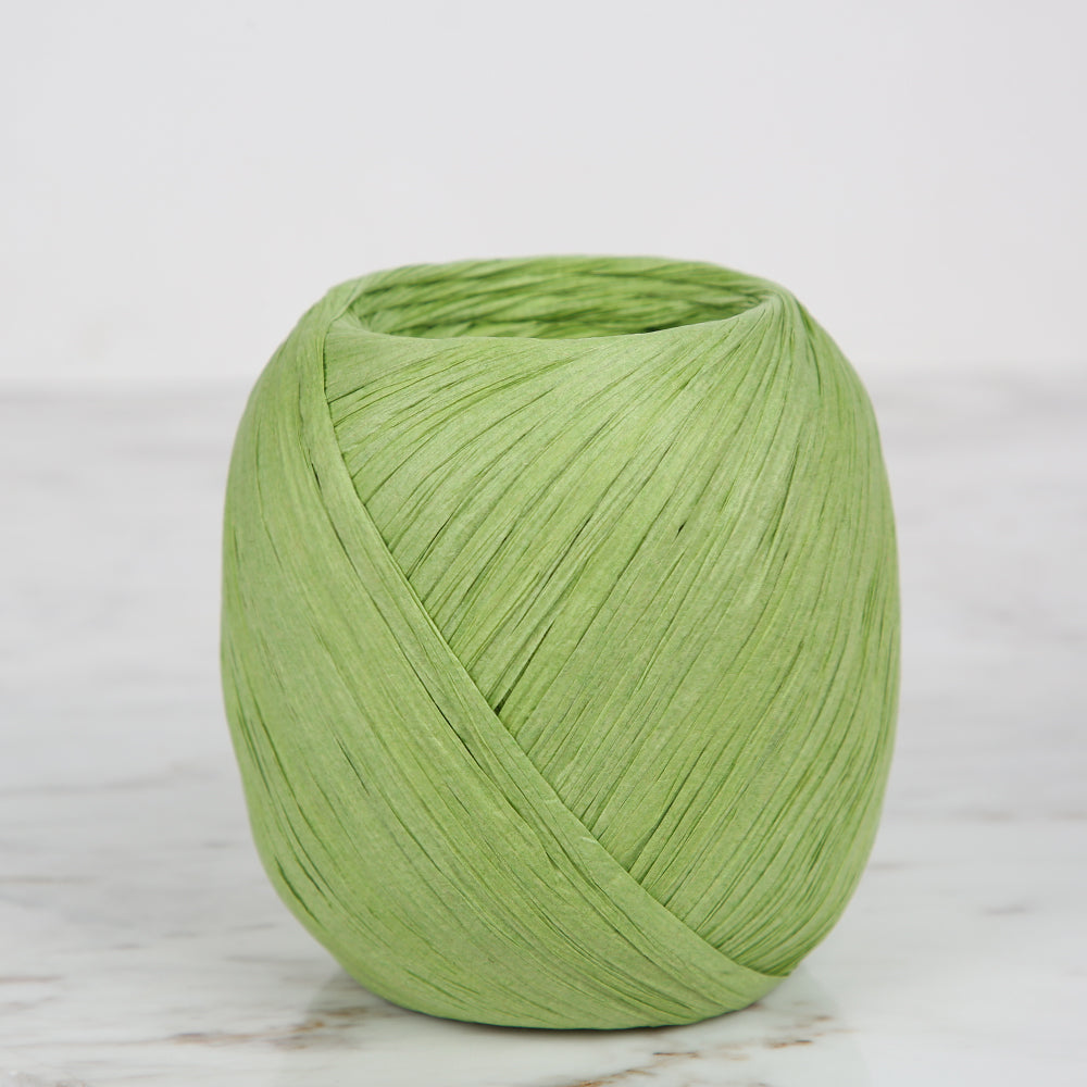 Iplix Natural Raffia Paper Yarn ,Green - 93