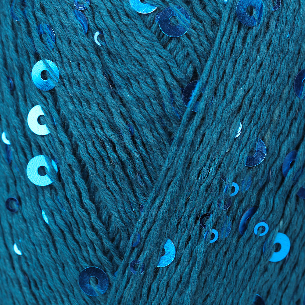 Knitme UNIQUE Hand Knitting Yarn ,Petrol blue 10