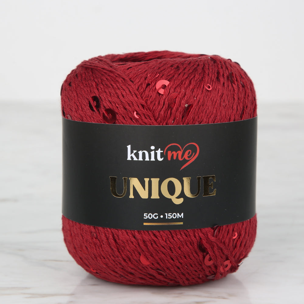 Knitme UNIQUE Hand Knitting Yarn ,Red 8