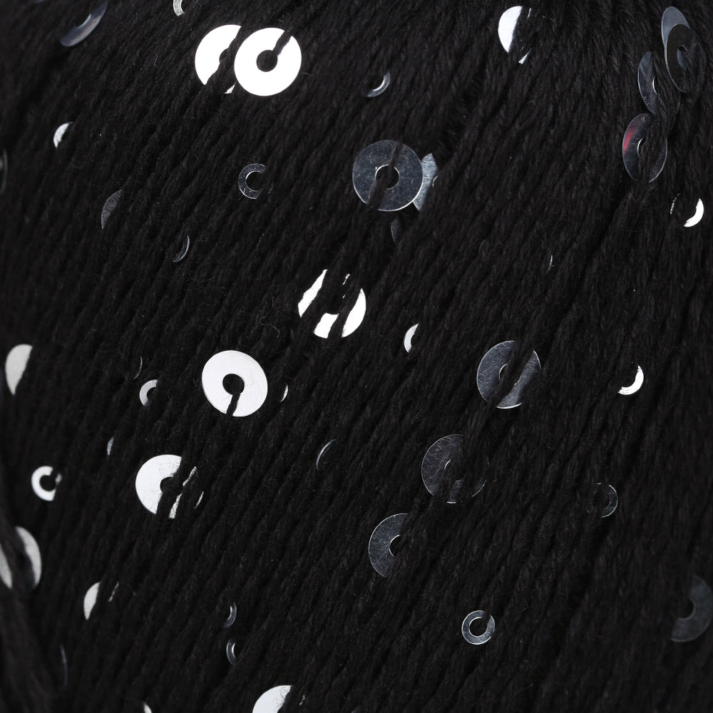 Knitme UNIQUE Hand Knitting Yarn ,Black 6