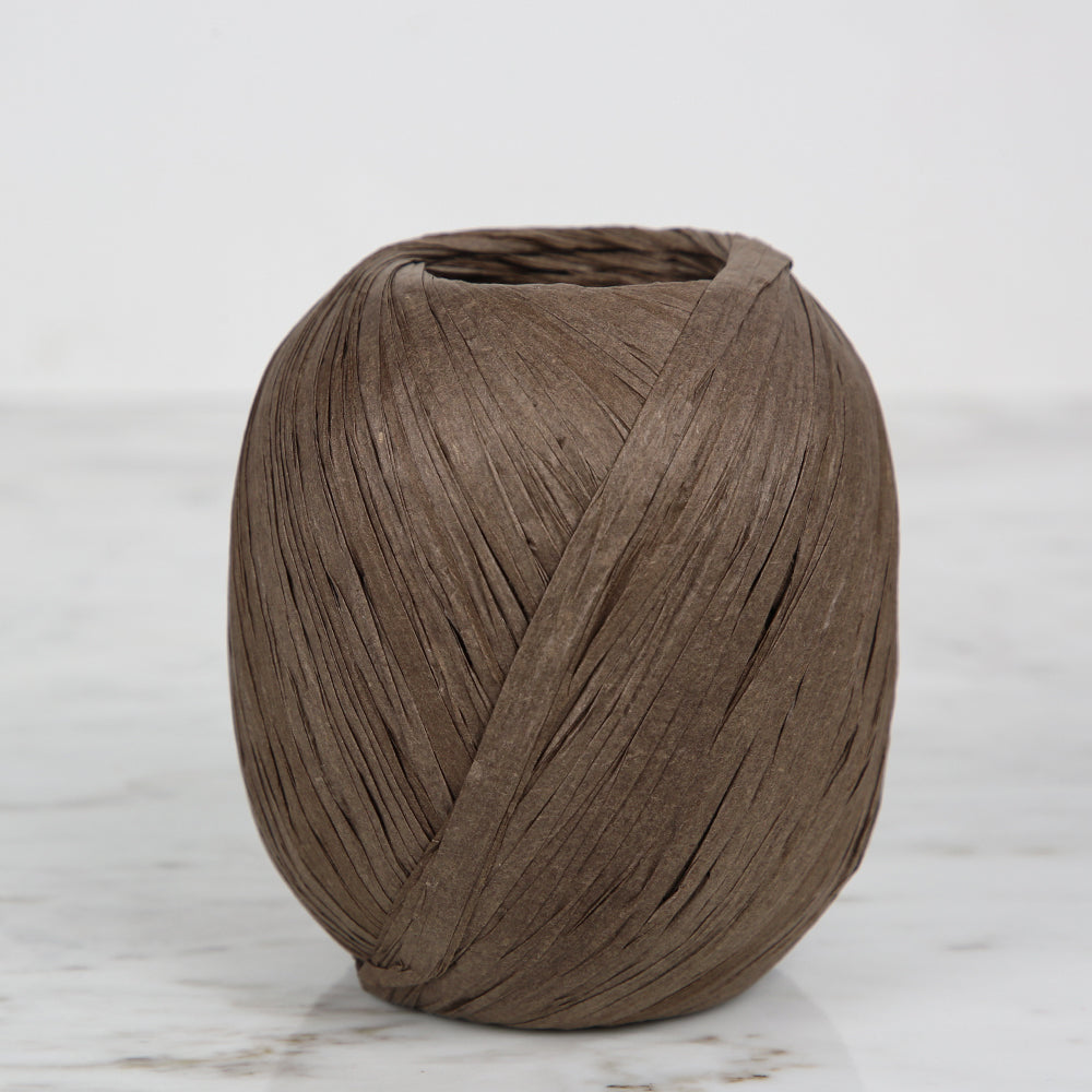 Iplix Natural Raffia Paper Yarn ,Brown - 43