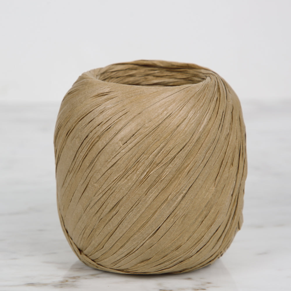 Iplix Natural Raffia Paper Yarn ,Beige - 39