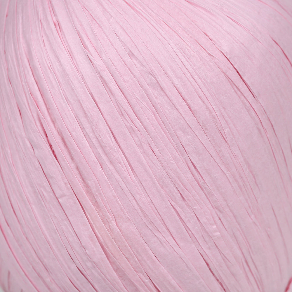 Iplix Natural Raffia Paper Yarn ,Pink - 76