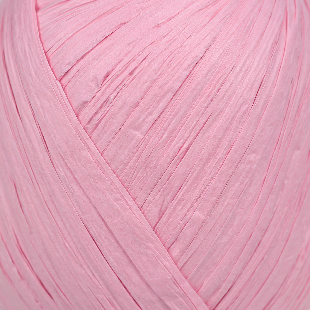 Iplix Natural Raffia Paper Yarn ,Pink - 23