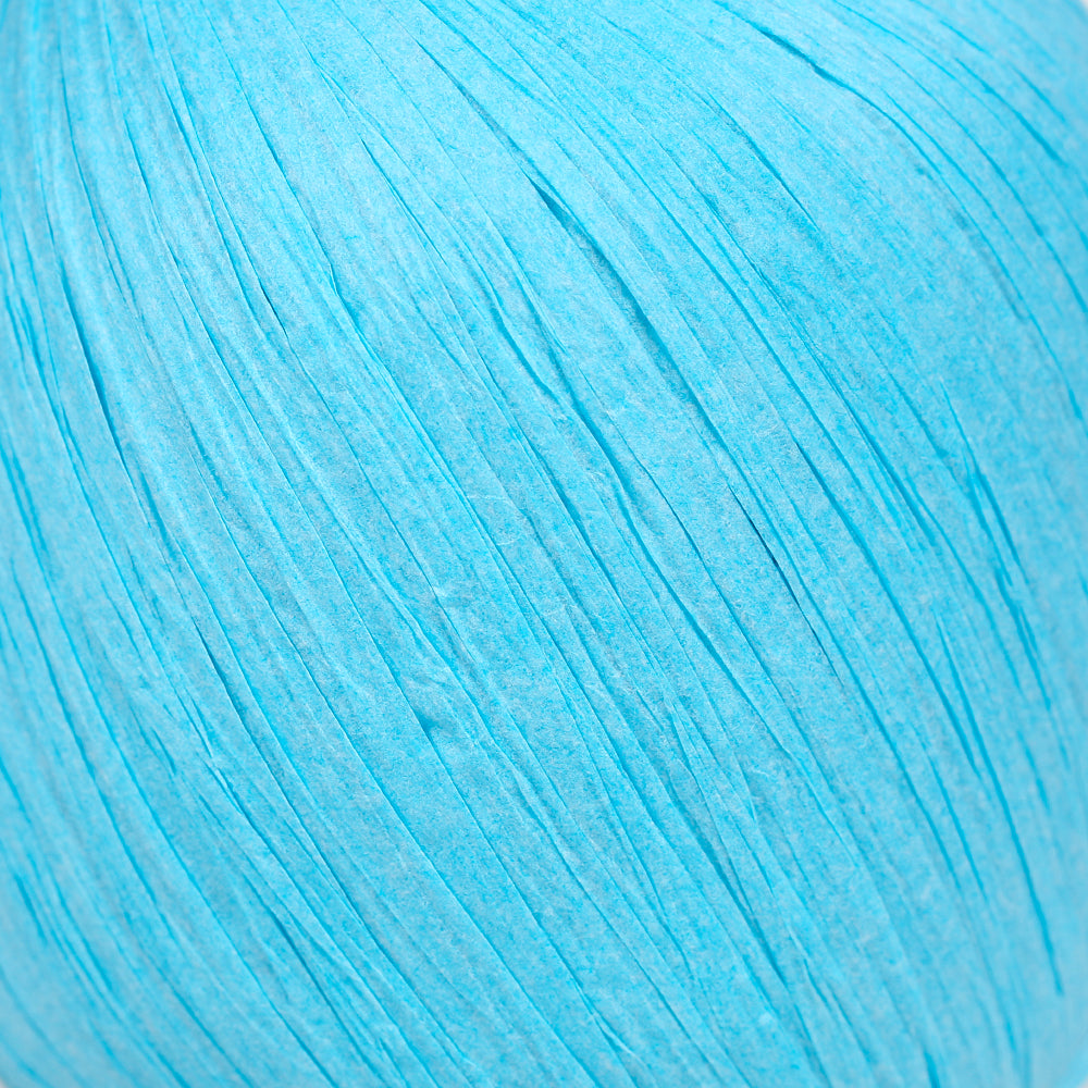 Iplix Natural Raffia Paper Yarn ,Turquoise - 3