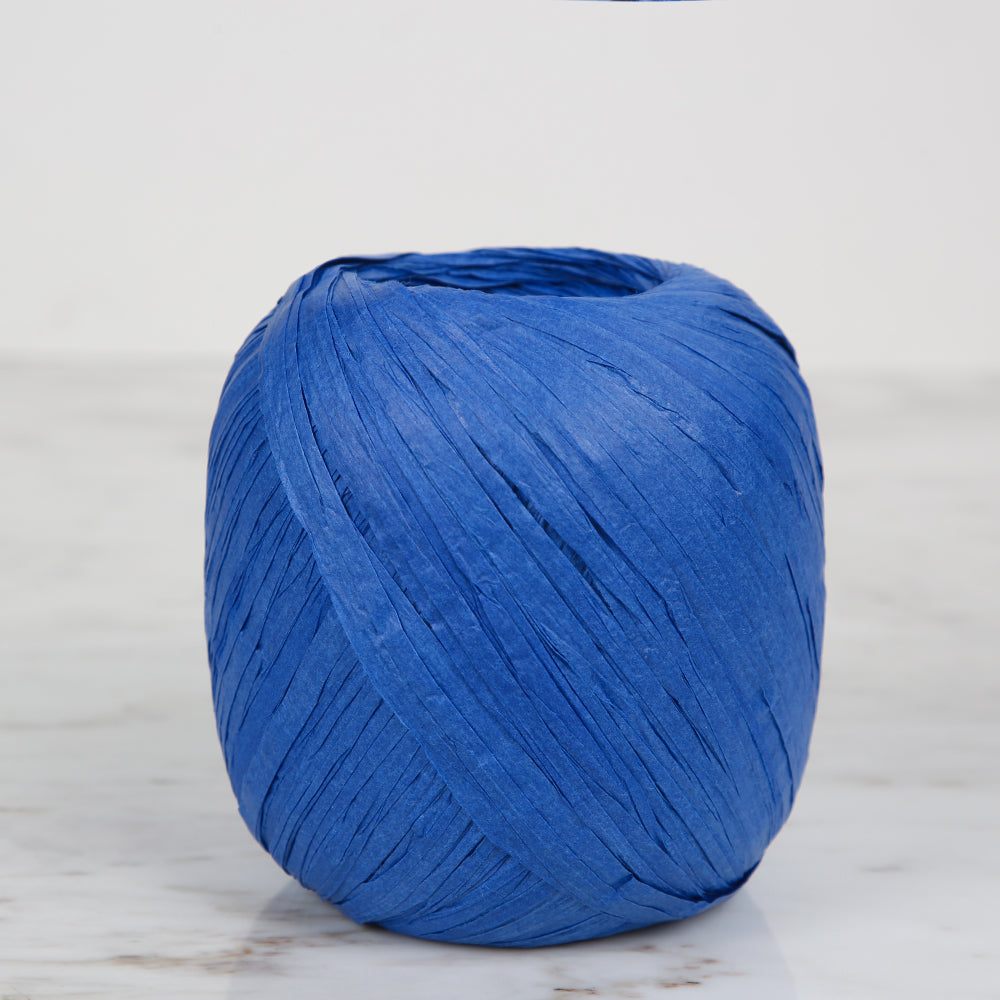 Iplix Natural Raffia Paper Yarn ,Blue - 88A