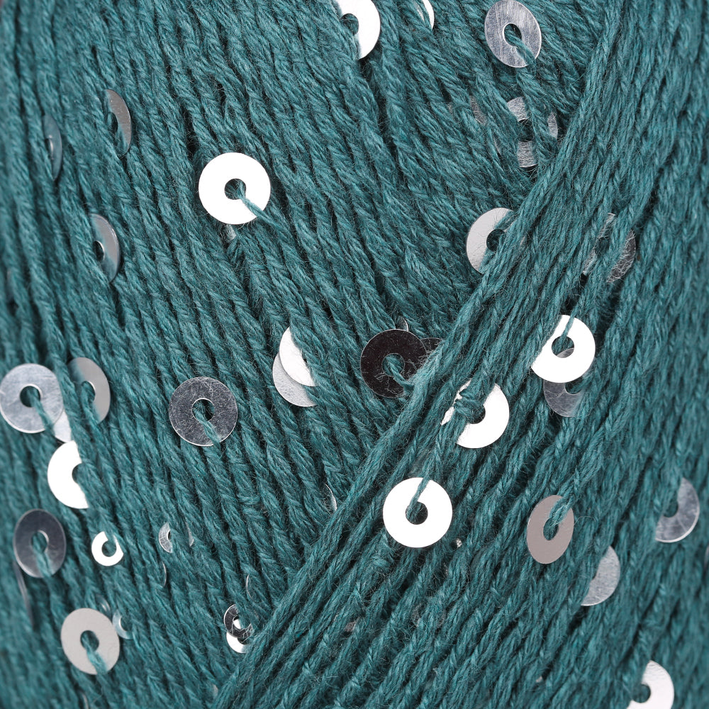 Knitme UNIQUE Hand Knitting Yarn ,Petrol Green 3