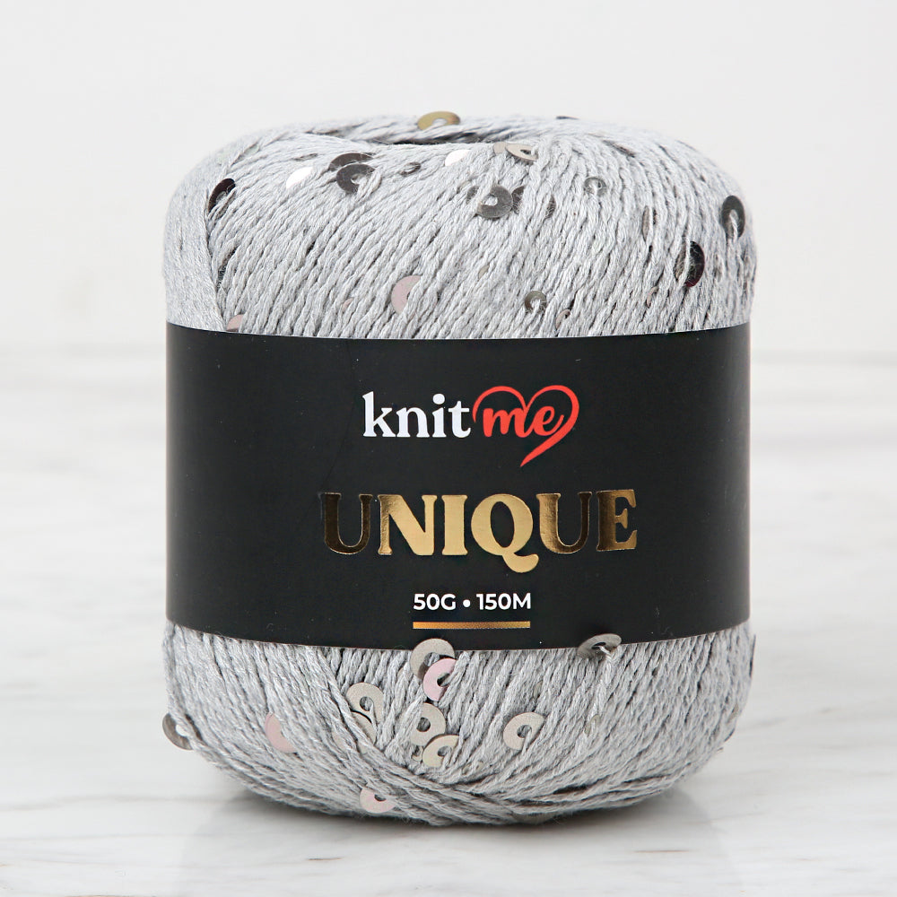 Knitme UNIQUE Hand Knitting Yarn, Gray- 20