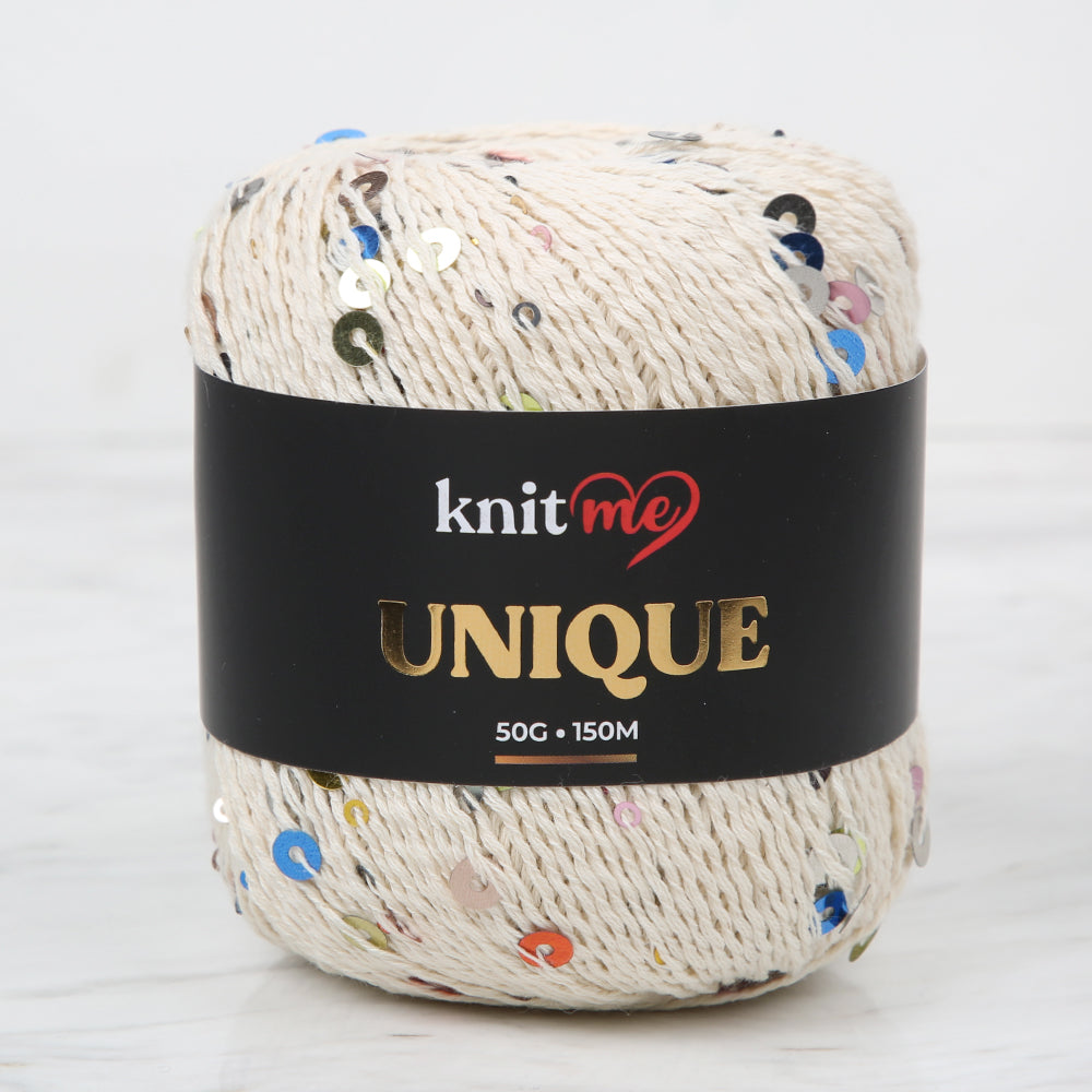 Knitme UNIQUE Hand Knitting Yarn, Cream - 22