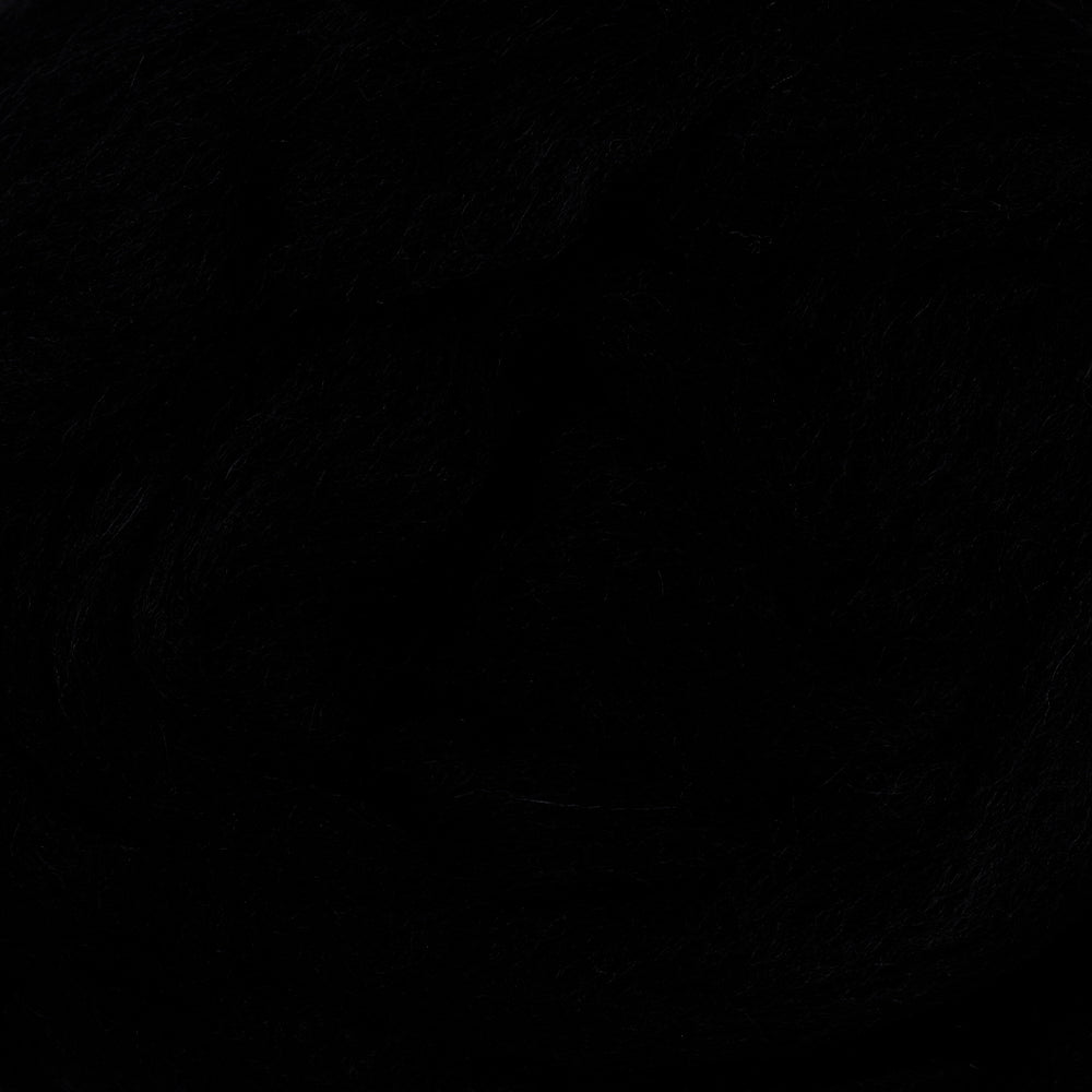 Kartopu Natural Wool Roving Felt,Black - K940