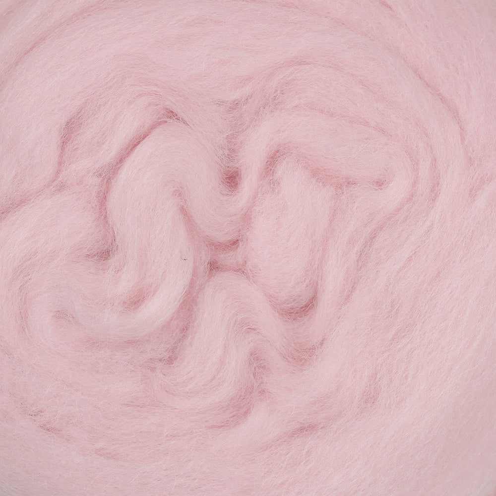 Kartopu Natural Wool Roving Felt,Pink - K782