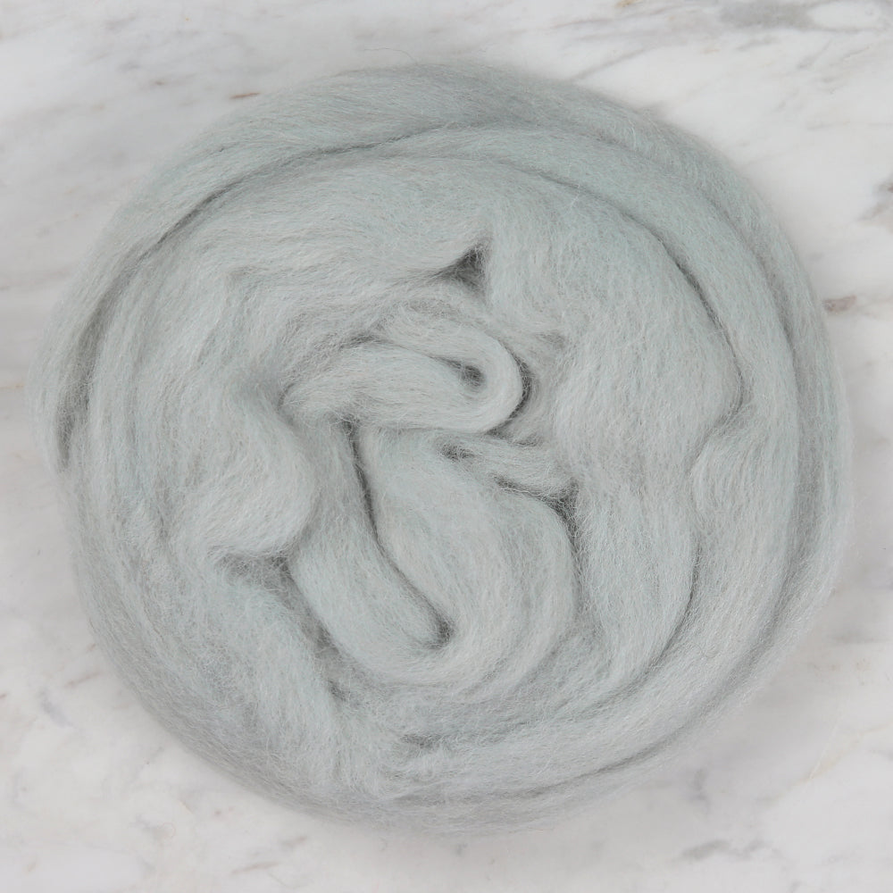 Kartopu Natural Wool Roving Felt,Grey - K920