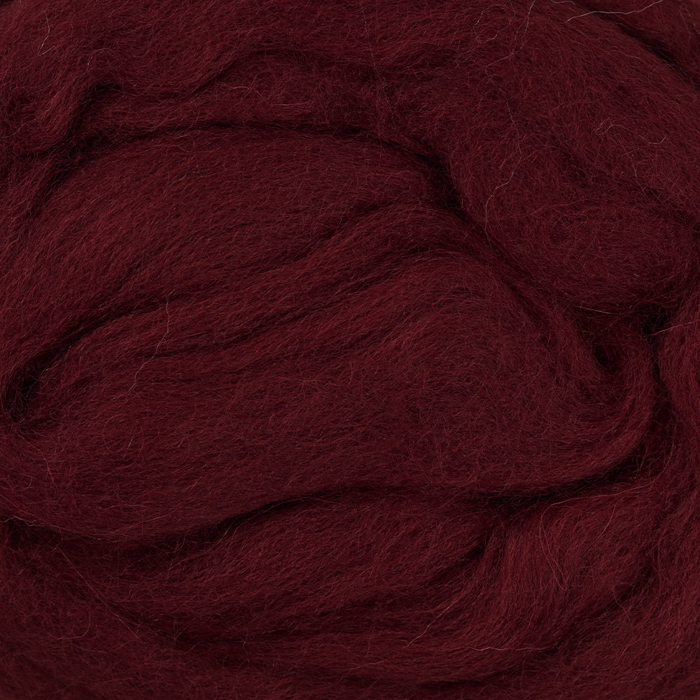 Kartopu Natural Wool Roving Felt,Maroon - K122
