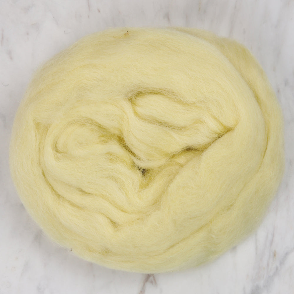 Kartopu Natural Wool Roving Felt,Yellow - K325