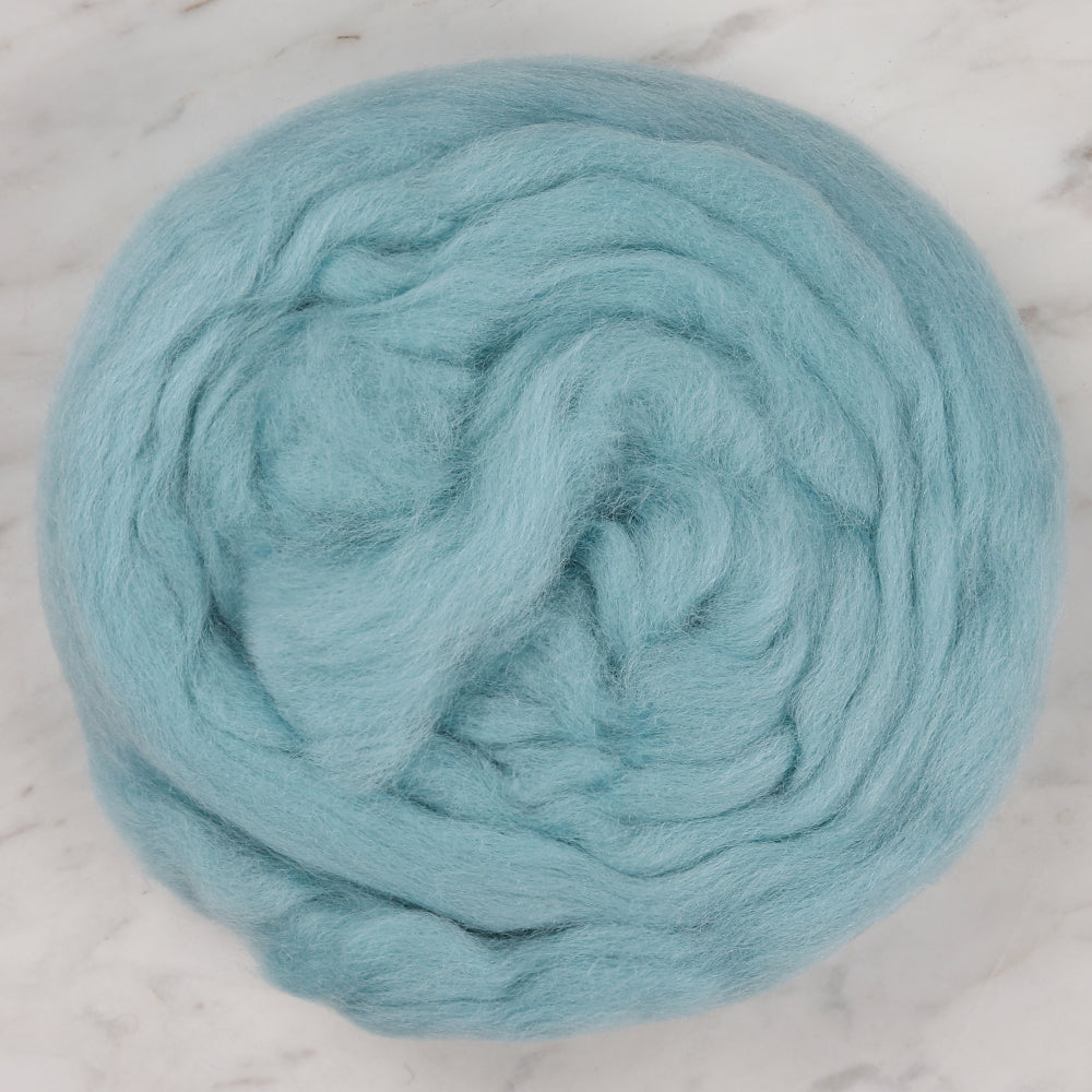 Kartopu Natural Wool Roving Felt,Blue - K435