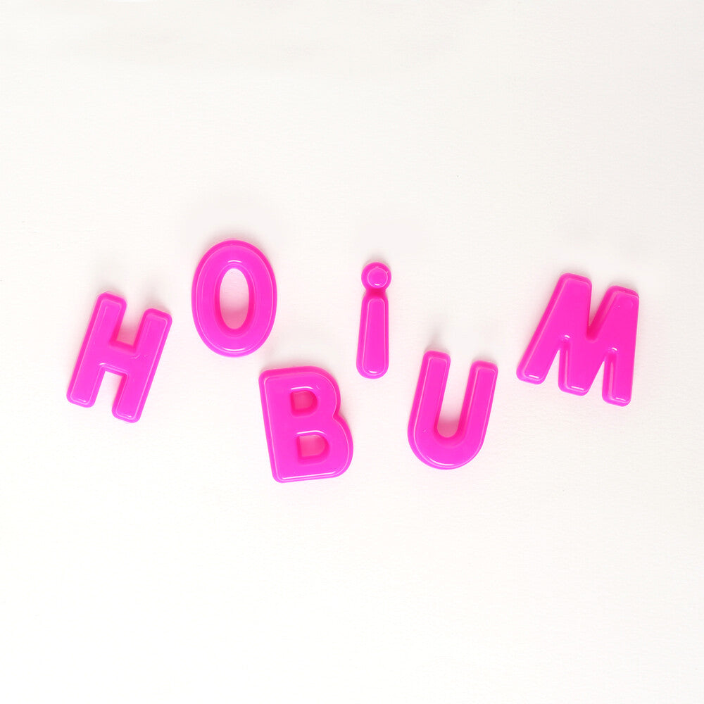 Lino 32 Pcs Kinetic Sand Mold Letter Figures Set, Fuchsia - LN-005