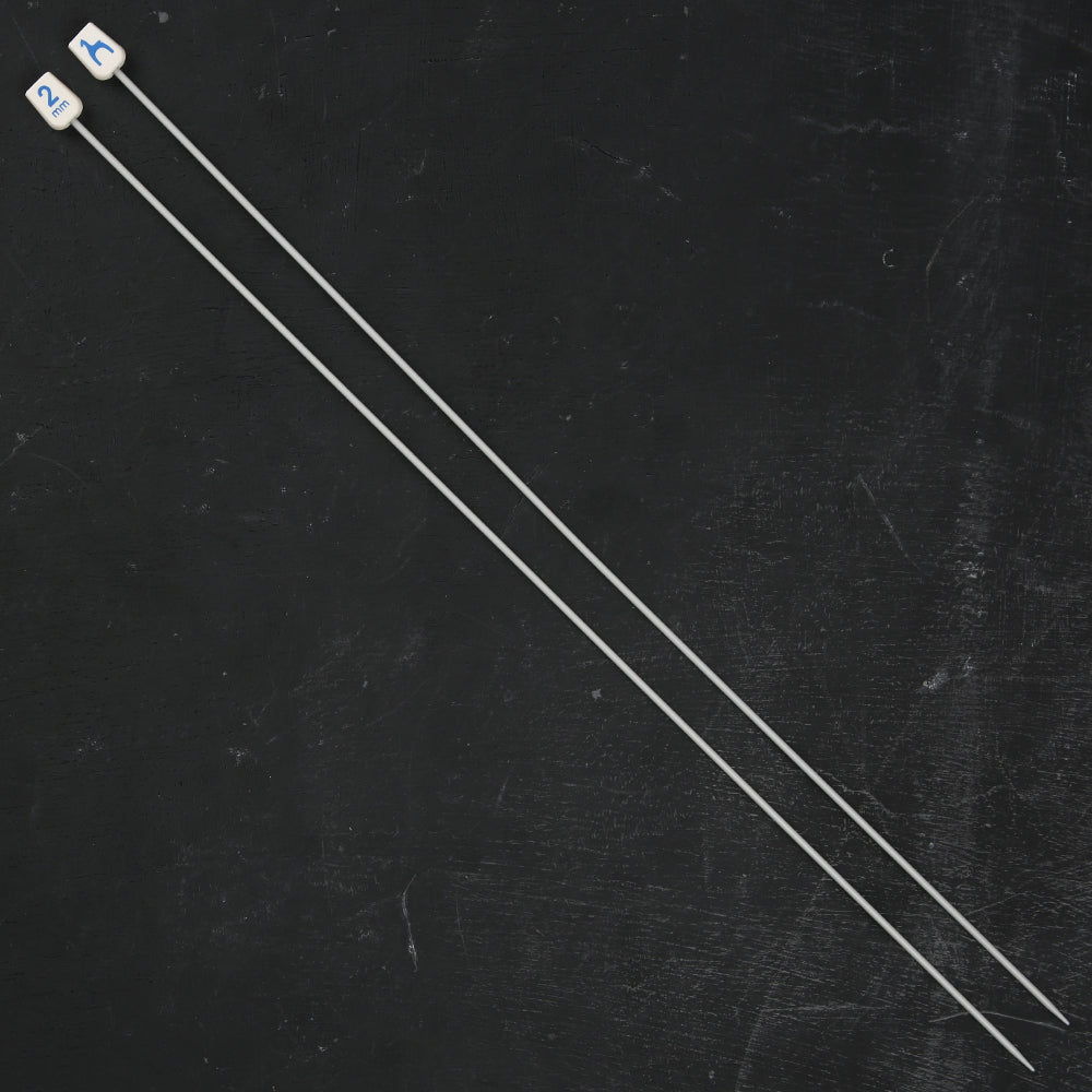 Pony 2 mm 35 cm Aluminium Knitting Needles - 33601