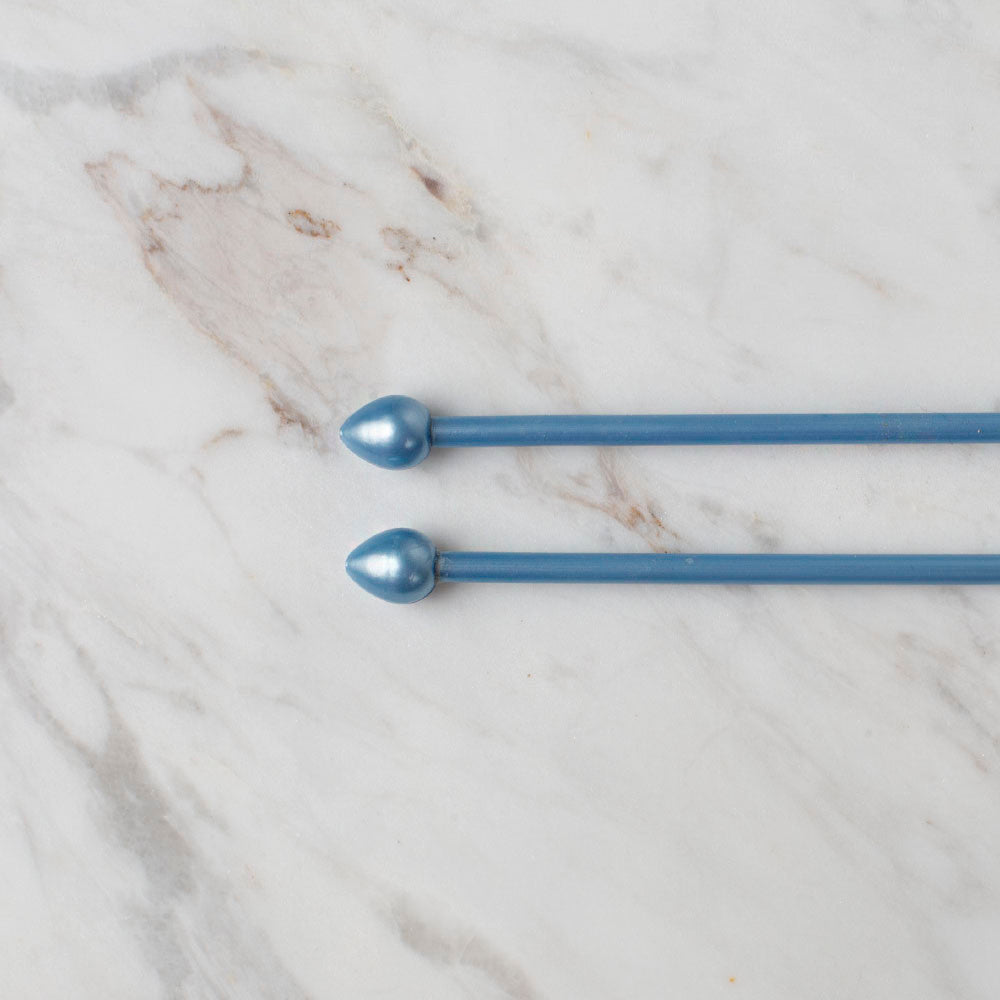 Pony Pearl 3.5 mm 35 cm Plastic Knitting Needle, Blue- 33626