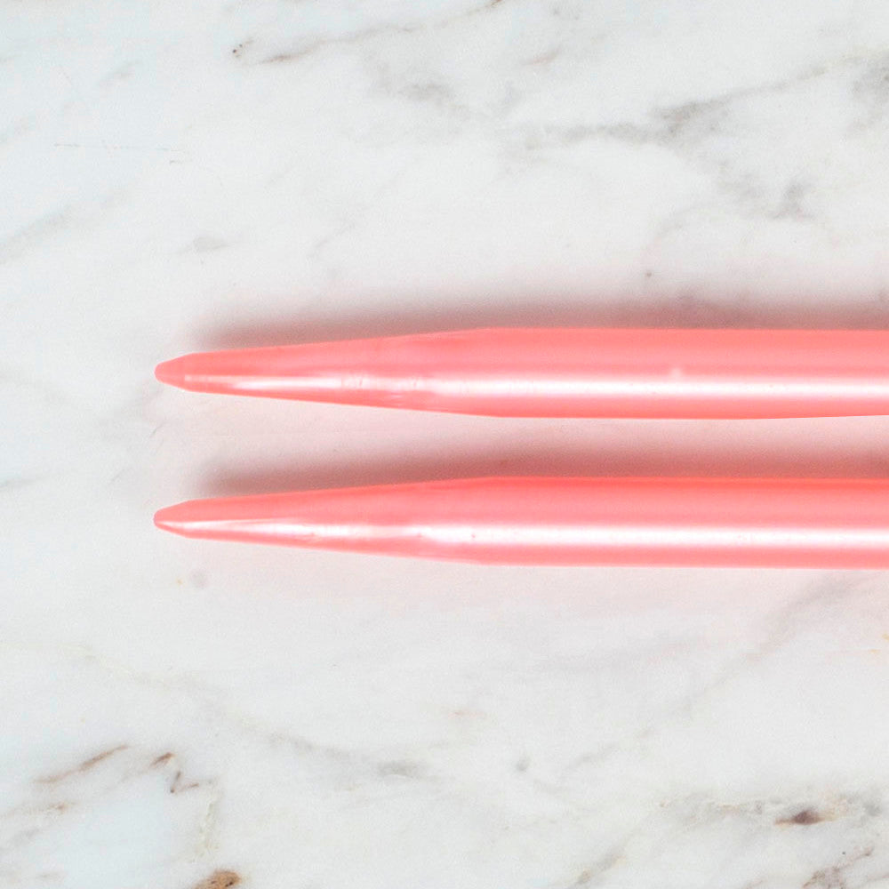 Pony Pearl 10 mm 35 cm Plastic Knitting Needle, Green - 33638