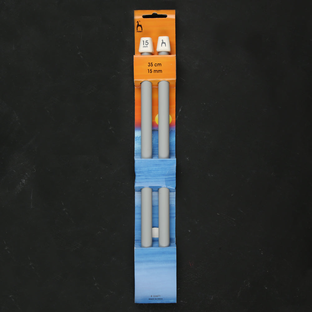 Pony 15 mm 35 cm Aluminum Knitting Needle - 33671