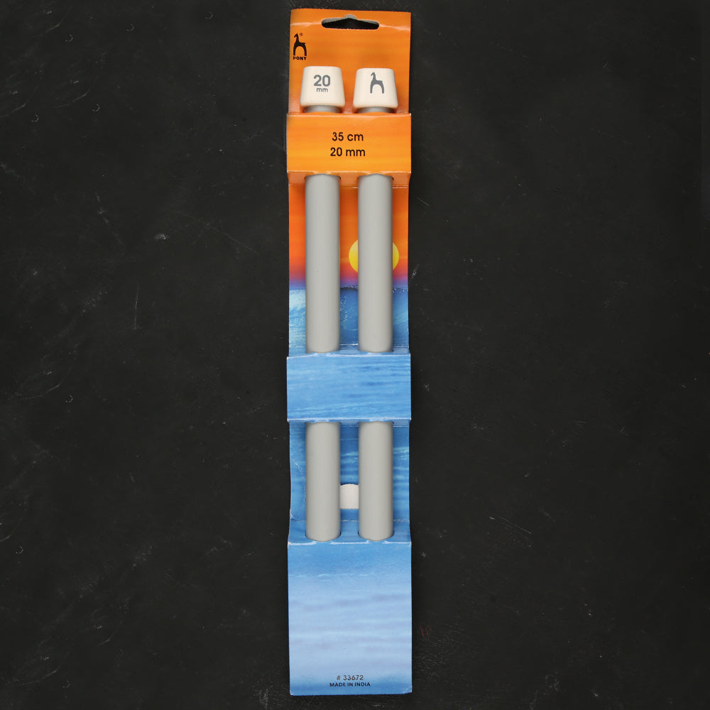Pony 20 mm 35 cm Aluminum Knitting Needle - 33672