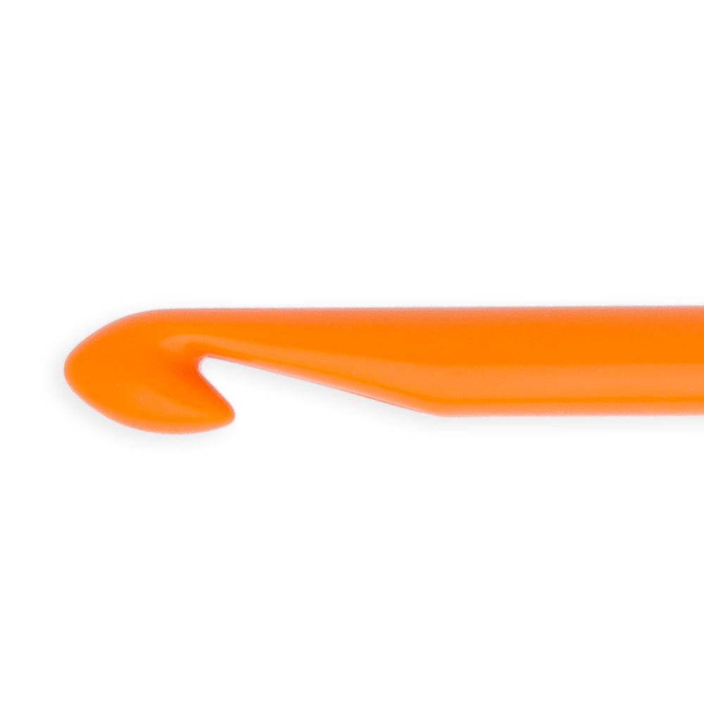 Pony Colour 2 mm 15 cm Plastic Crochet Hook, Orange - 44355