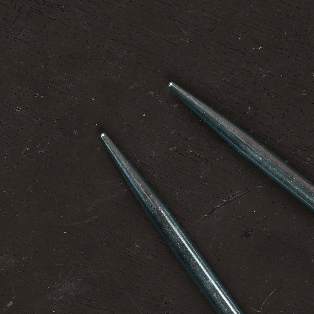 Pony Colour Smooth Durable 80 cm 6mm Circular Knitting Needle, Blue - 48413