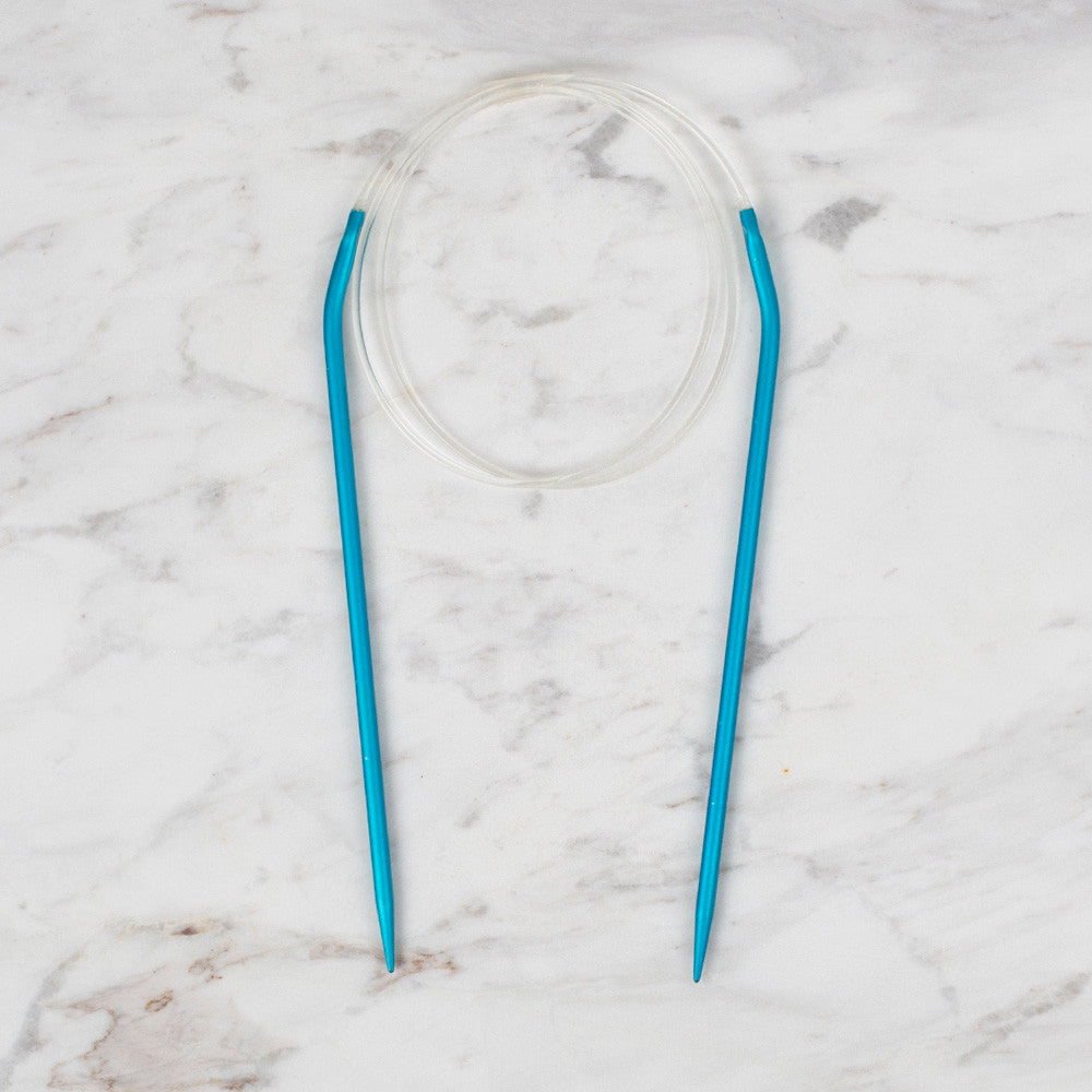 PONY COLOUR 3.5 MM 80 CM CIRCULAR NEEDLE, BLUE - 50807