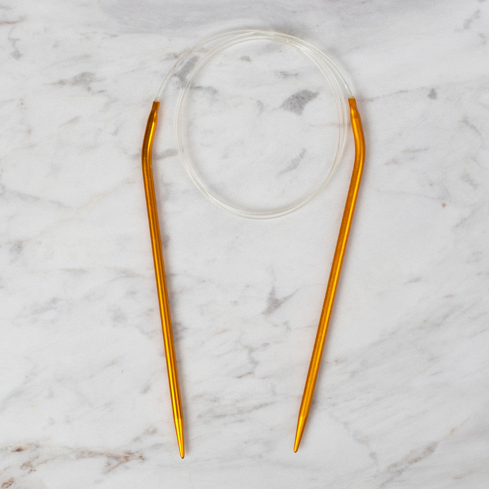 PONY COLOUR 4 MM 80 CM CIRCULAR NEEDLE, YELLOW - 50809