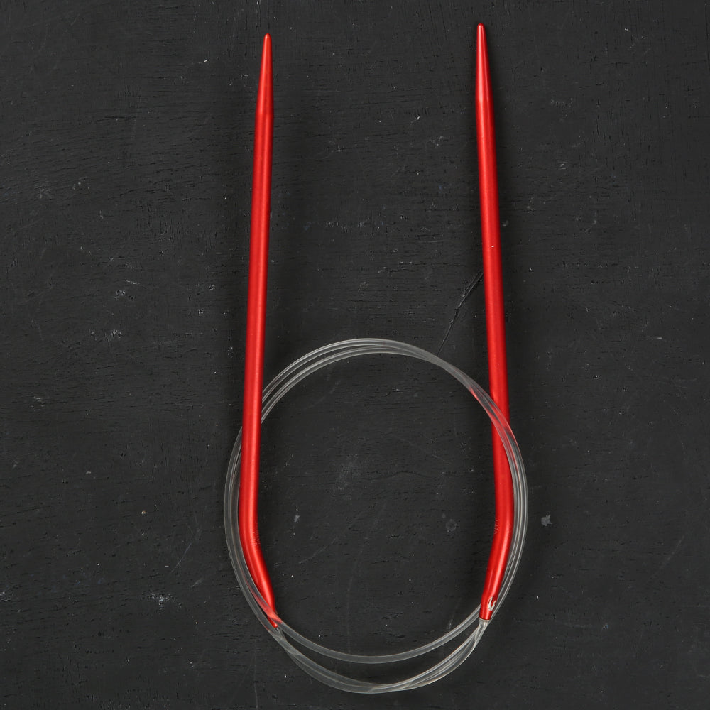 PONY COLOUR 4.5 MM 80 CM CIRCULAR NEEDLE, RED - 50810