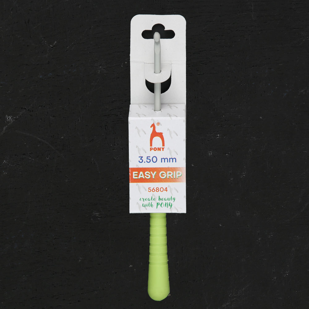 Pony Easy Grip 3.5 mm 14 cm Soft Handled Crochet Hook, Fuchsia - 56804