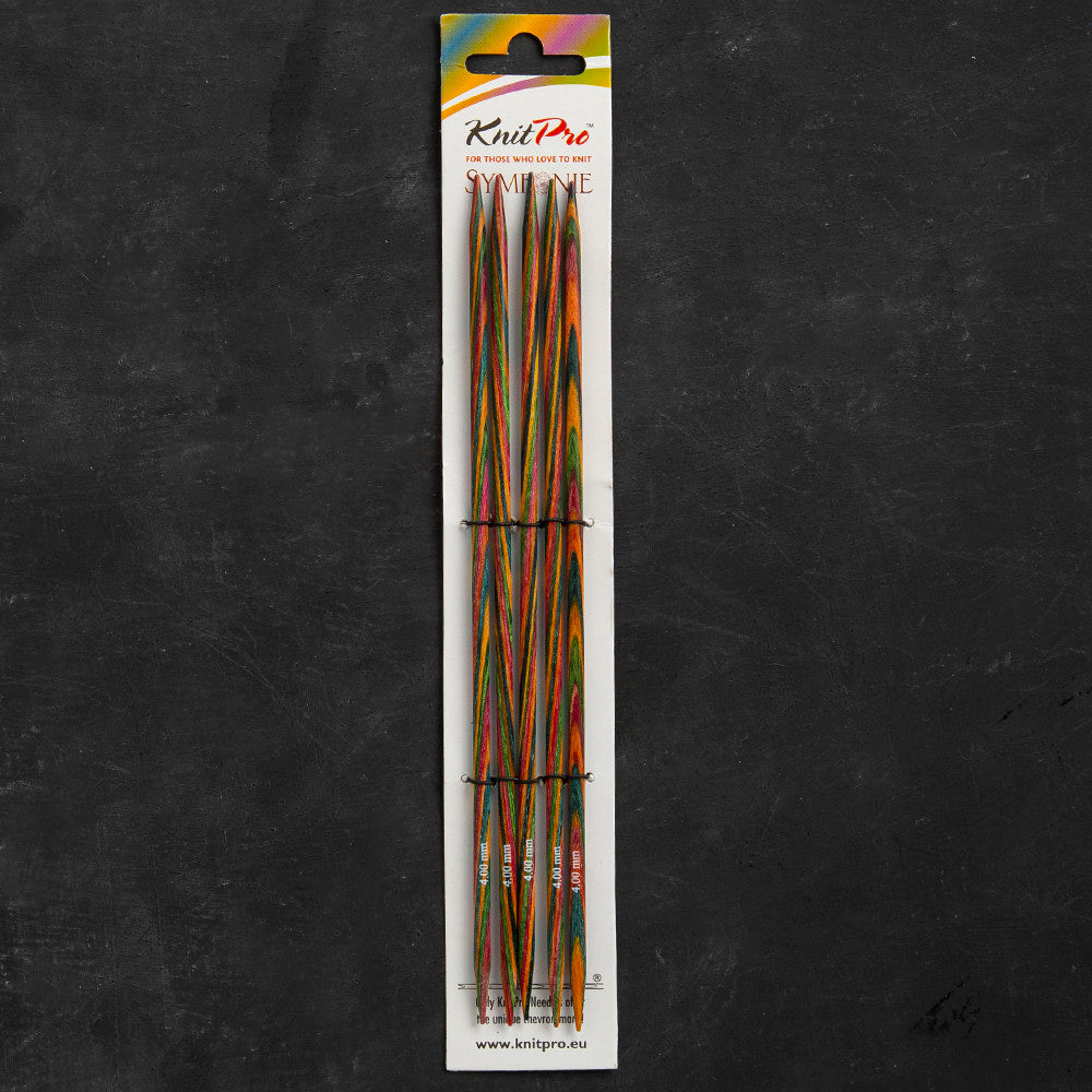 KnitPro Symfonie 4mm 20cm Double Pointed Needle Set of 5 - 20109