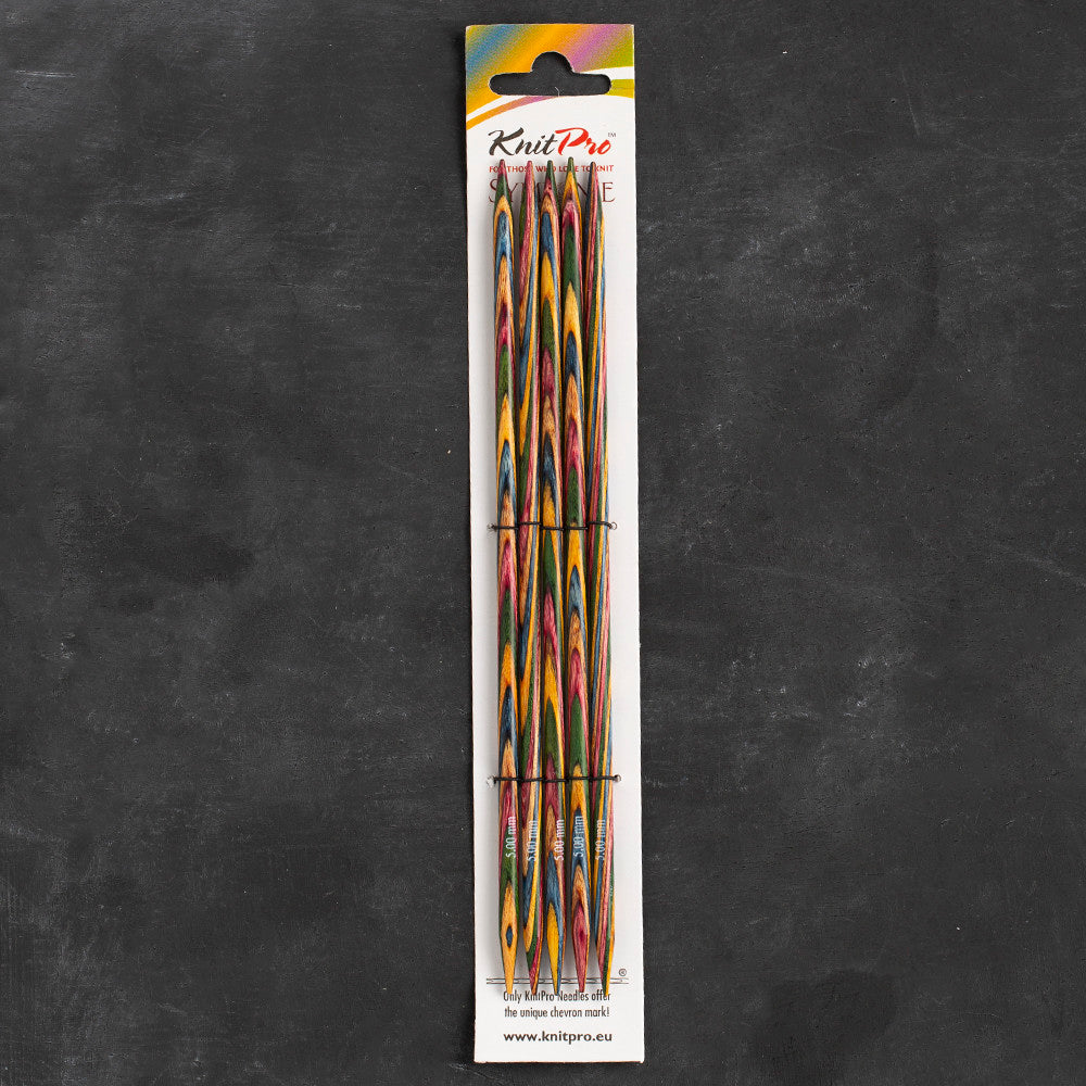 KnitPro Symfonie 5mm 20cm Double Pointed Needle Set of 5 - 20111