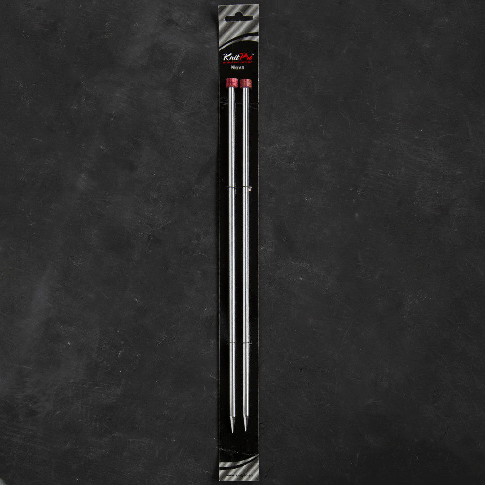 KnitPro Nova Metal 6.5 mm 35 cm Single Pointed Needles - 10222