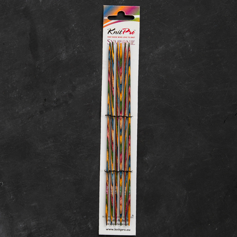KnitPro Symfonie 3mm 20cm Double Pointed Needle Set of 5 - 20119