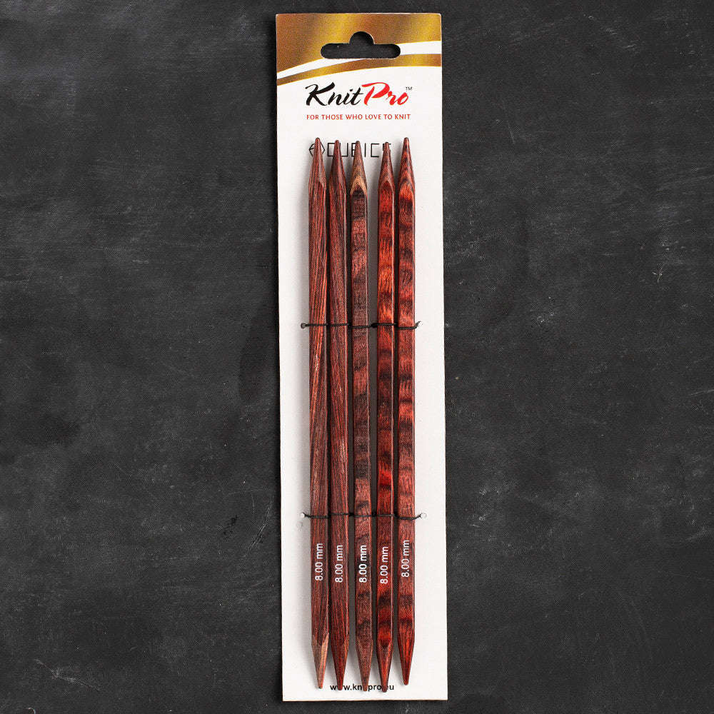 KnitPro Symfonie Cubics 8mm 20cm Cubic Double Pointed Needle - 25119