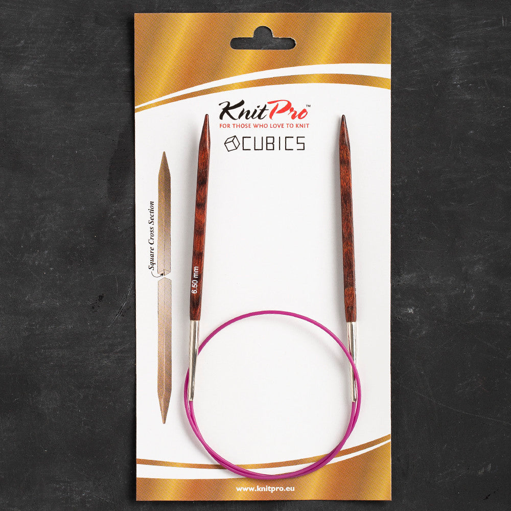 KnitPro Symfonie Cubics 6.5mm 60cm Cubic Circular Needle - 25329