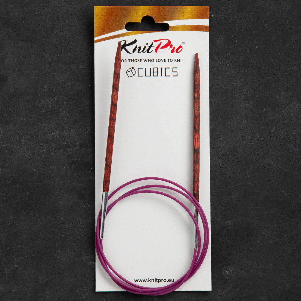 KnitPro Symfonie Cubics 5mm 100cm Cubic Circular Needle - 25346