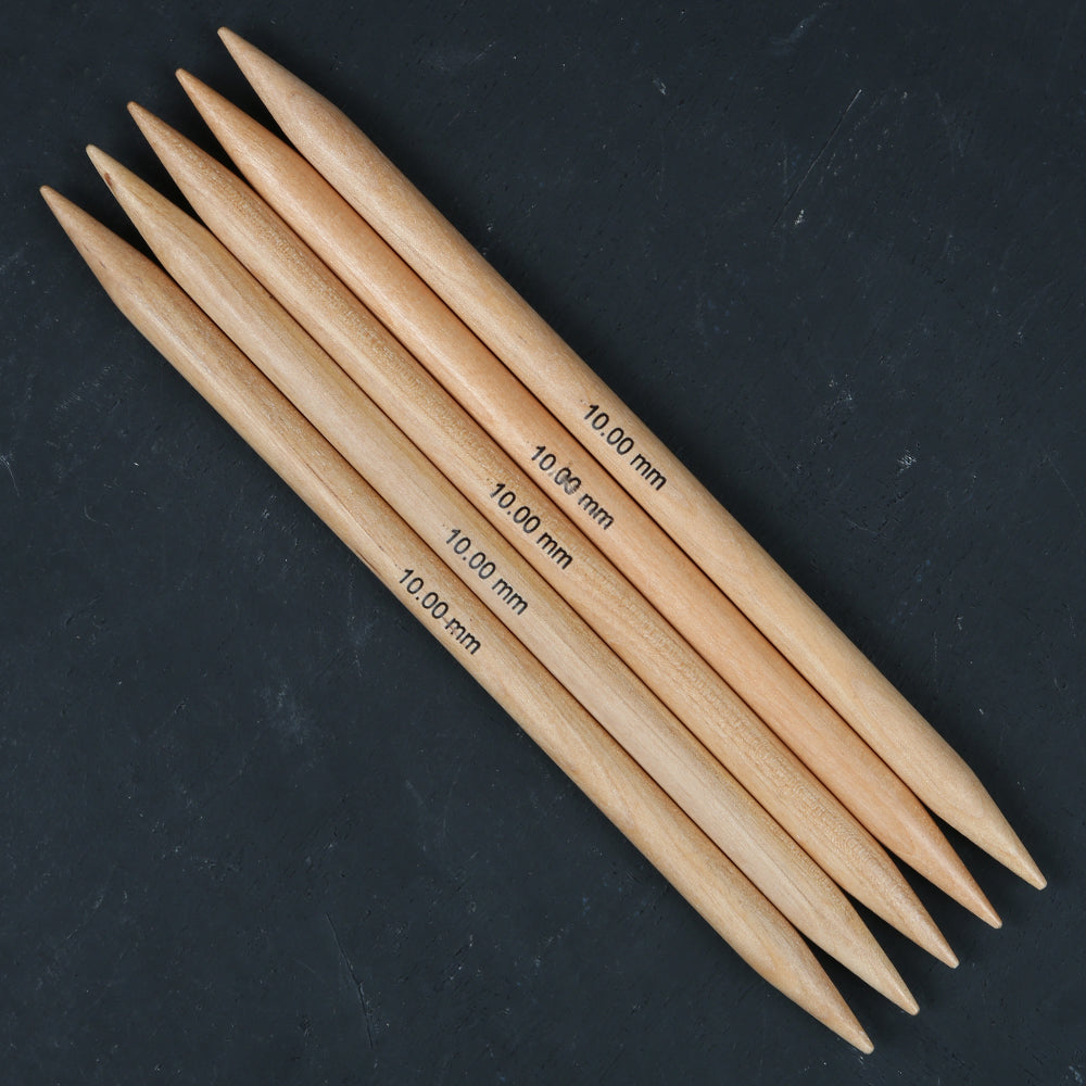 KnitPro Basix Birch 10mm 20cm Double Pointed Needles - 35126