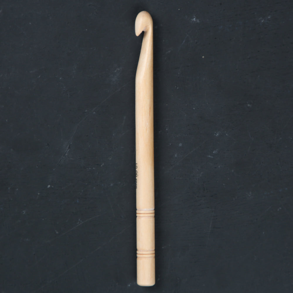 KnitPro Basix Birch 10 Mm 15 Cm Wooden Crochet Hook - 35707