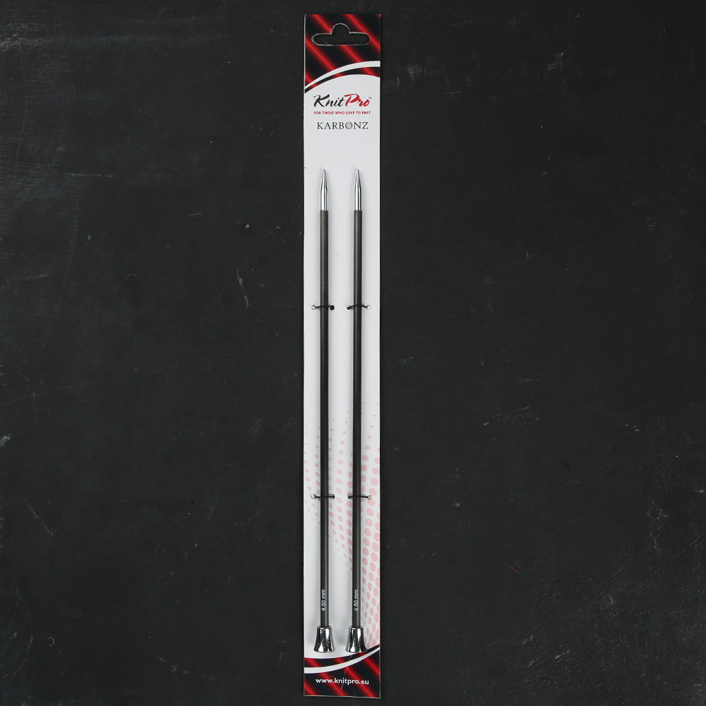 KnitPro Karbonz 4.5mm 25cm Knitting Needle - 41259