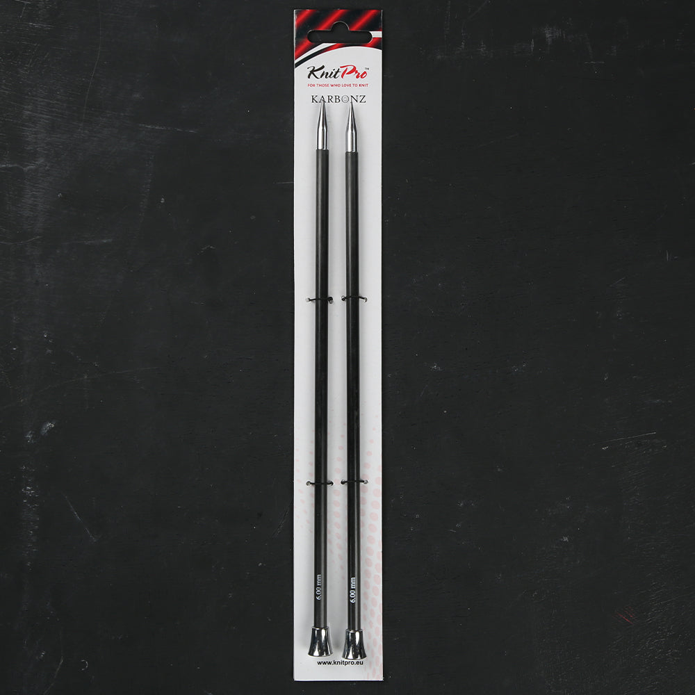 KnitPro Karbonz 6mm 25cm Knitting Needle - 41262