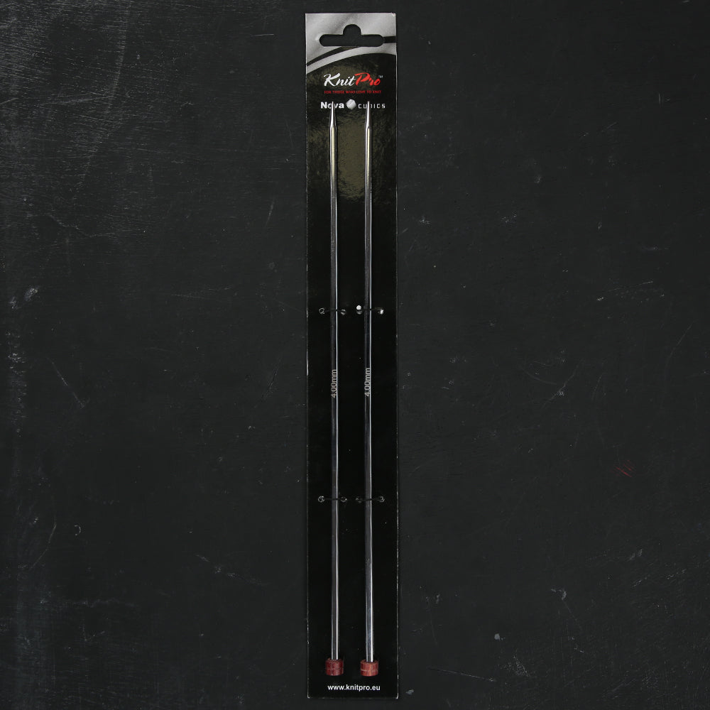 KnitPro Nova Cubics 4mm 25cm Single Pointed Needles - 12257