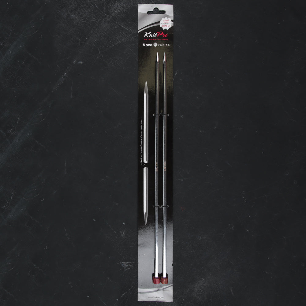 KnitPro Nova Cubics 6.5mm 35cm Single Pointed Needles - 12302