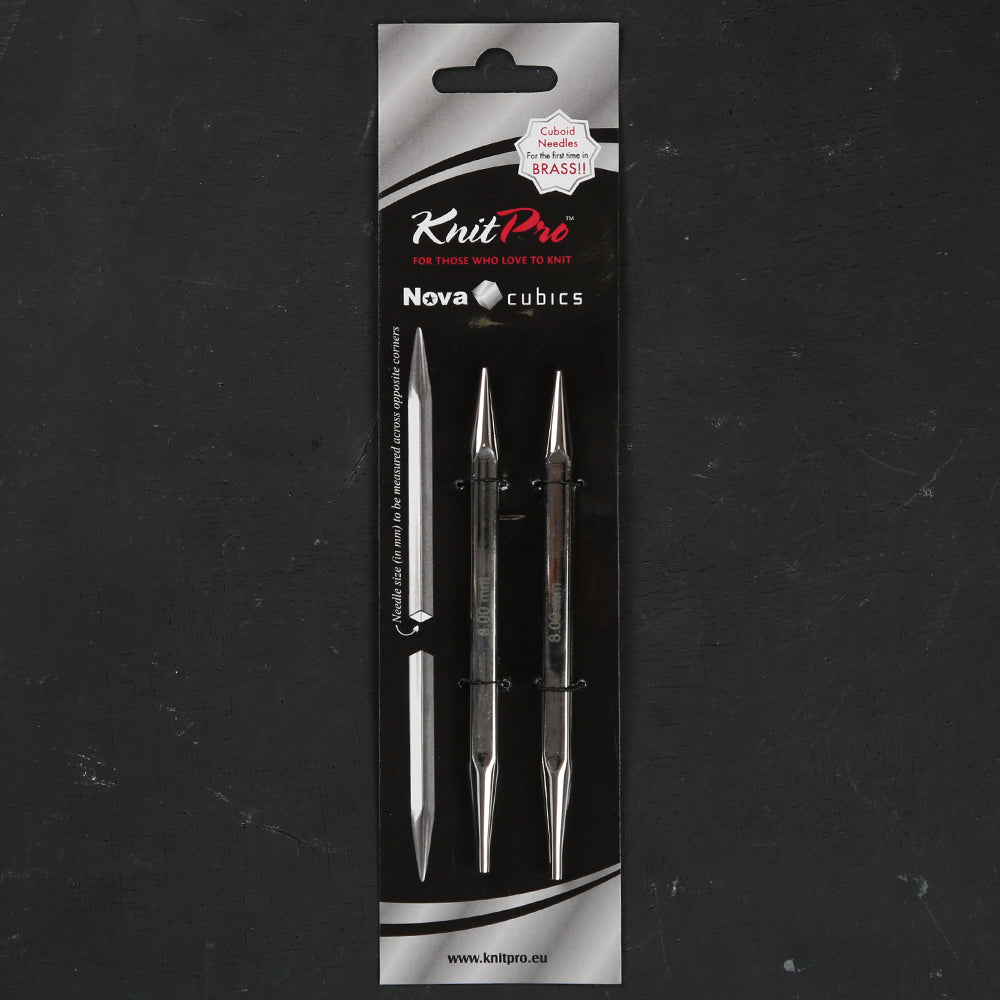 KnitPro Nova Cubics 8mm Interchangable Circular Needle Tips - 12328