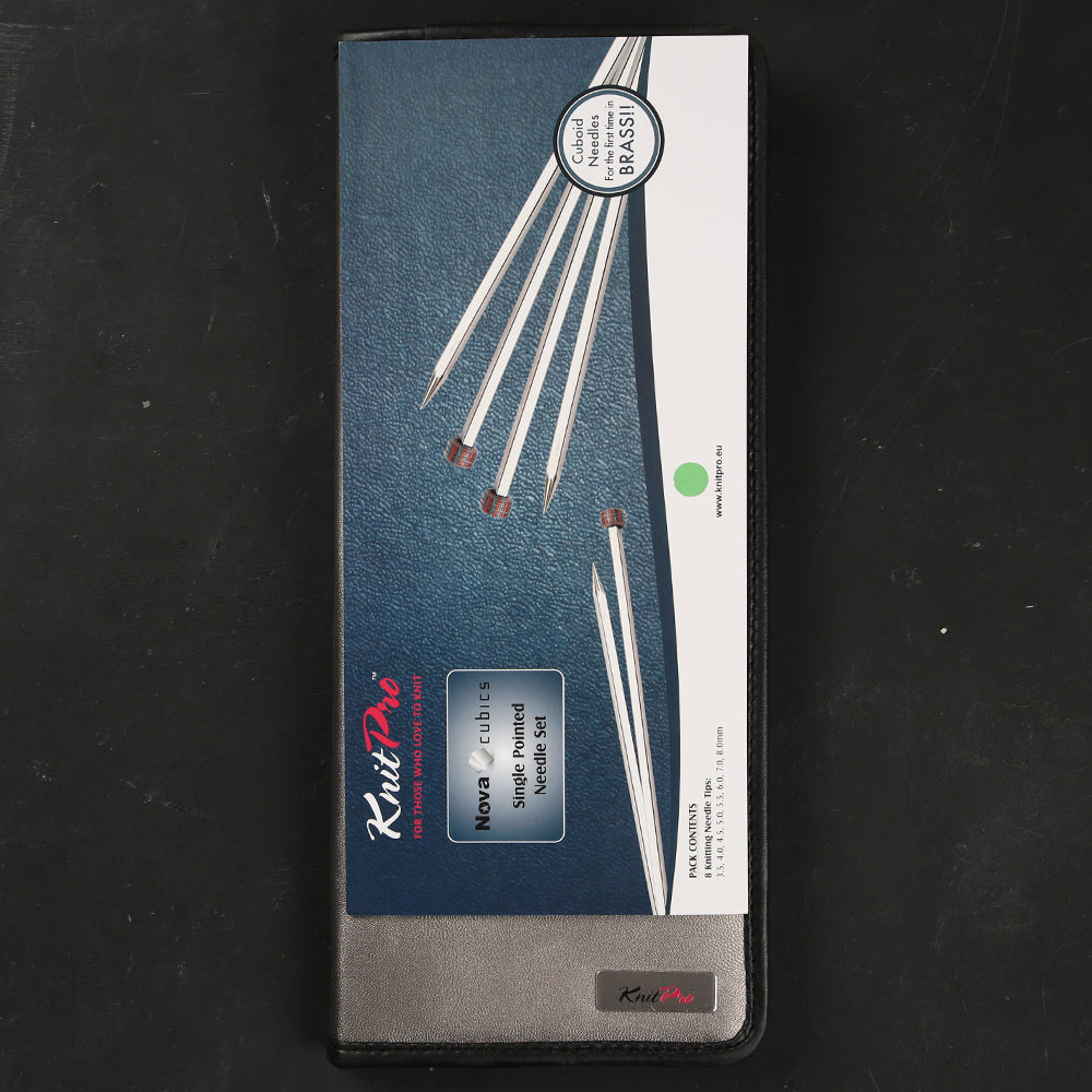 KnitPro Nova Cubics 25 cm Single Pointed Needle Set - 12364