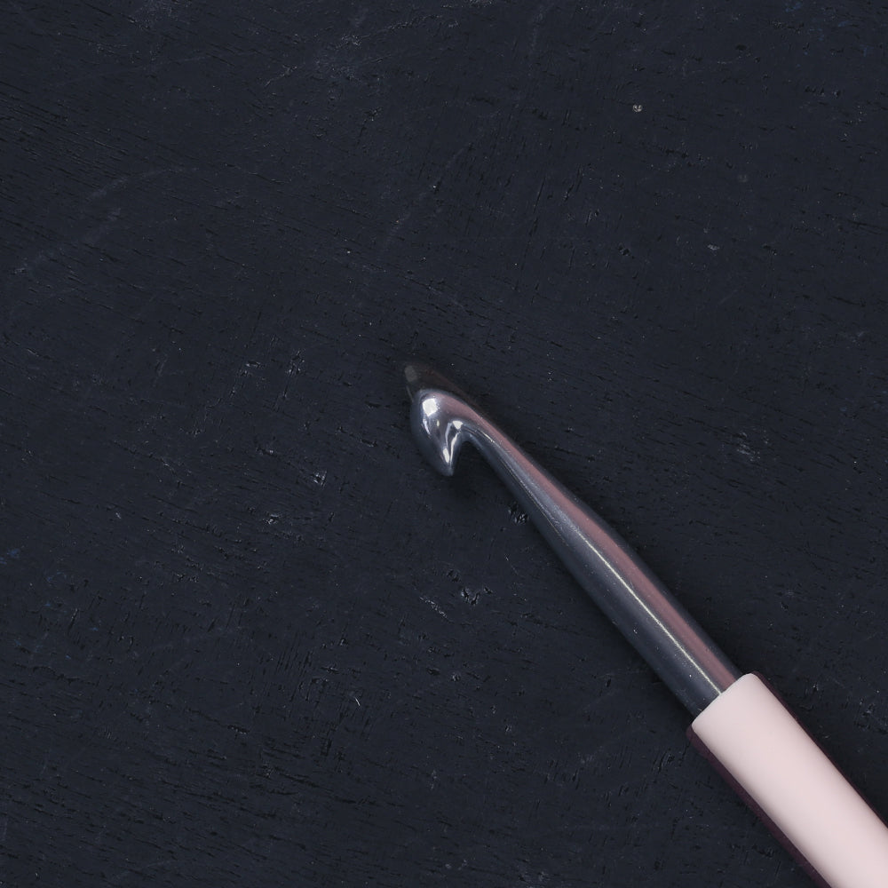 KnitPro Waves 6.5mm Cream Soft Handle Crochet Hook - 30914