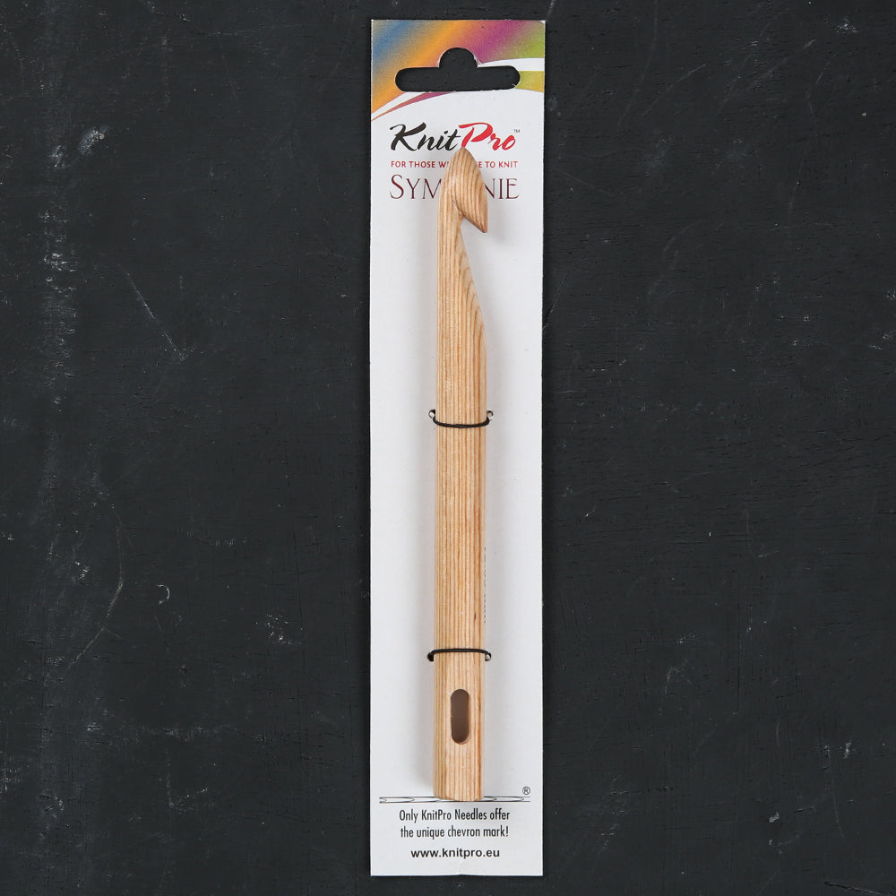 KnitPro Symfonie Natural Wood 12mm Knooking Hook - 23515